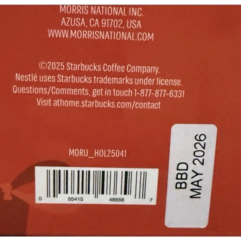 Starbucks Holiday Gift Set 16oz Red Acrylic Cold Cup Tumbler & Iced Coffee KCups
